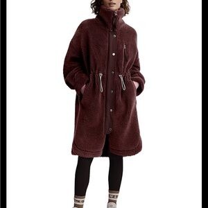 Varley jones teddy coat hot chocolate